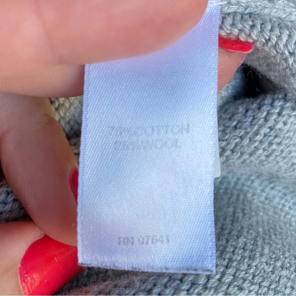 J Jill Pure Jill Cotton Wool Pullover Tunic Sweater Boat Neck Pockets Gray, S - Picture 12 of 12